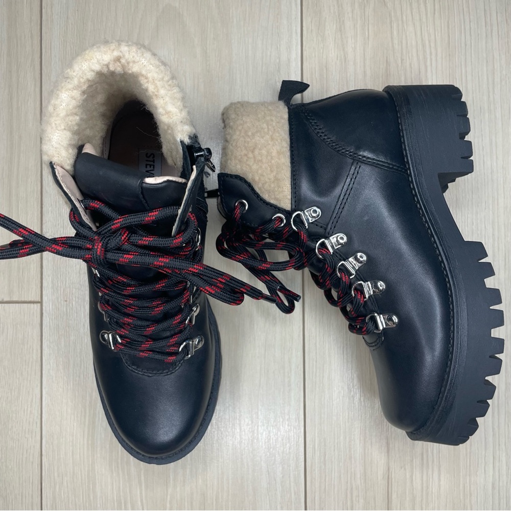 Steve Madden Broadway Sherpa Trim Boot